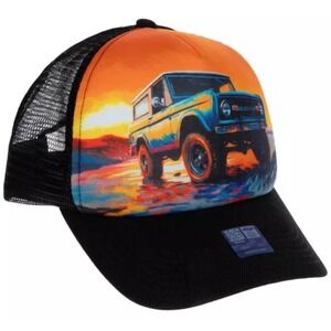 Open Road Brands Ford Bronco Trucker Hat Graphic Print Mesh Back One Size